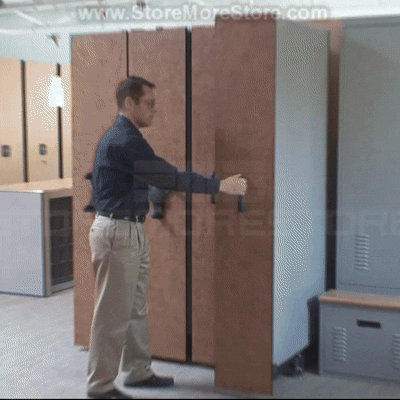 Pull out storage shelving GIF